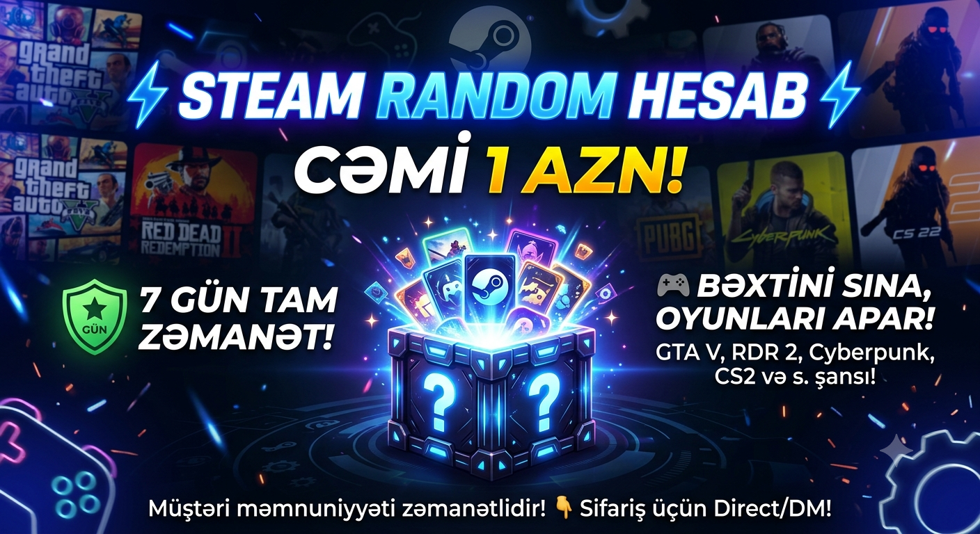 STEAM RANDOM HESABLAR super giymete⚡